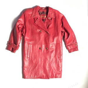 Danier Leather Red Coat